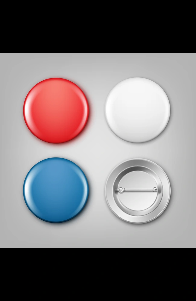 Company design button badges