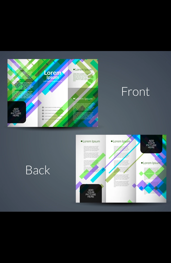 tri-fold brochure mock up